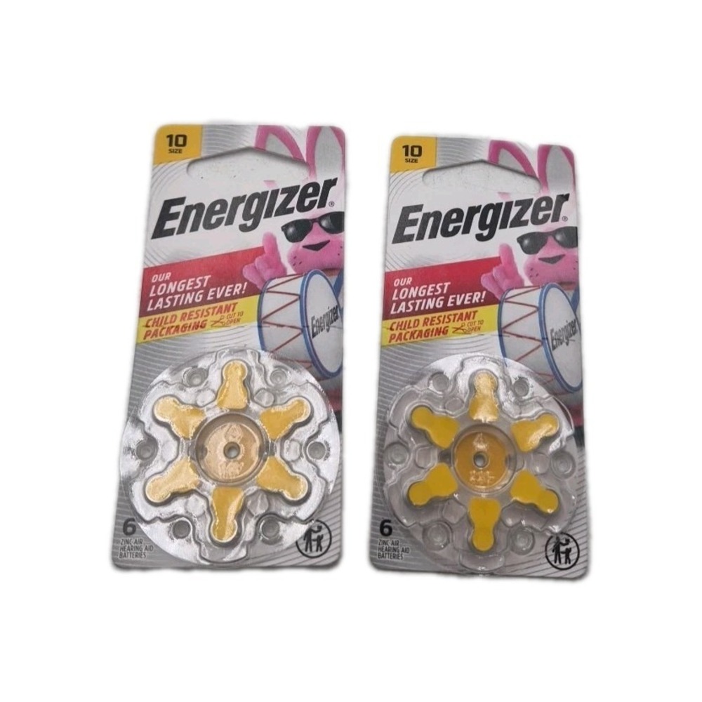 Hearing Aid Batteries Size 10 8 Count  by Energizer Lot Of 2 16 Count Battery